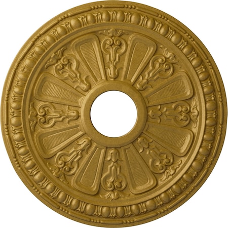 Raymond Ceiling Medallion (Fits Canopies up to 5 1/8"), 18 1/8"OD 3 5/8"ID x 1 1/8"P, Pharaohs Gold
